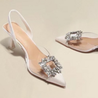 Sexy Crystal Transparent High Heels - Thumbnail 3