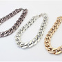 Womens Thick Chain Collar Necklace - Thumbnail 2