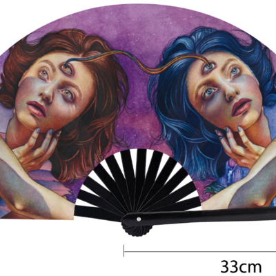 "symbiosis" bamboo fan