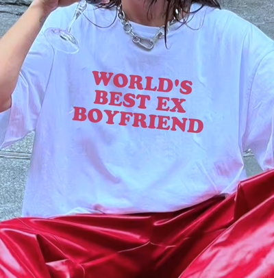 Free Shipping-WORLD'S BEST EX BOYFRIEND TEE