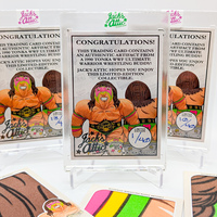 Ultimate Warrior Wrestling Buddy Custom Relic Swatch Trading Card - Thumbnail 2