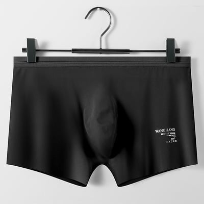 3pk black men's sexy underwear lingerie translucent quick-dry pouch boxer briefs 3058pj