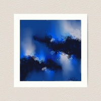 Monochromatic Blue Art Print - Thumbnail 1