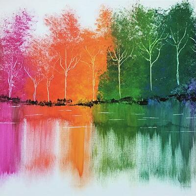 Lake jubilation art print