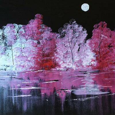 There's a lake on venus art print