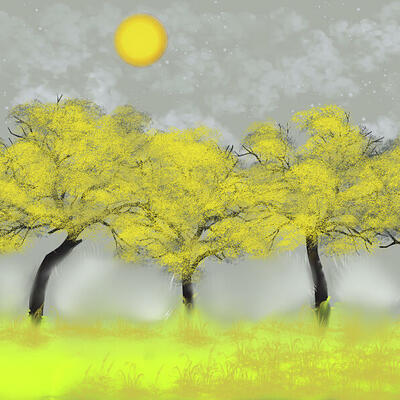 A golden moment art print