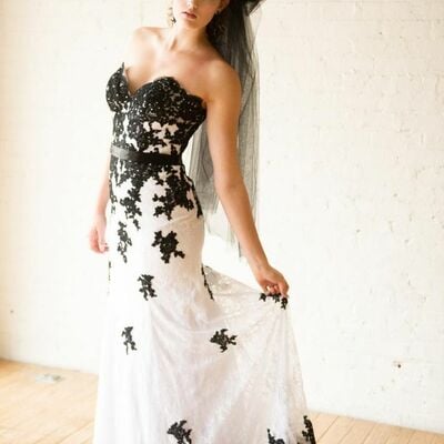 Floral wedding dress, flowers bridal gown wedding gown