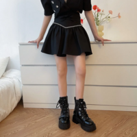Gothic Women's Rivet Chain Short Boots - Thumbnail 6