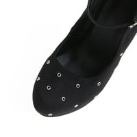 Rivets Studded Platform High Heels - Thumbnail 5