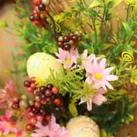 Easter Wreath With Egg Rabbit Hanging Home Decoration SG601 - Thumbnail 3