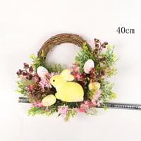 Easter Wreath With Egg Rabbit Hanging Home Decoration SG601 - Thumbnail 7