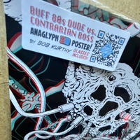 3D Poster 11x17 "Buff 80s Dude Vs. Contrarian Boss" - Thumbnail 1