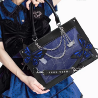 Y2K Gothic Butterfly Spider Web Ita Bag - Thumbnail 2