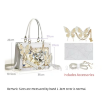 Y2K Gothic Butterfly Spider Web Ita Bag - Thumbnail 5