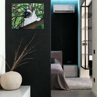 "Bird Watcher," Siamese cat art, Original Acrylic Painting By N.E.Thompson, 16x20 Inches - Thumbnail 7