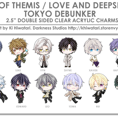 Tot/lads/tkdb 2.5" acrylic charms