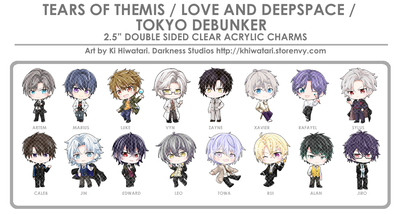 ToT/LaDS/TKDB 2.5" Acrylic Charms