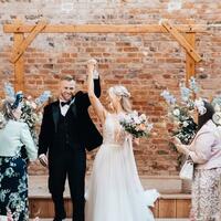 A-line Sexy Lace Bodice Open Back Wedding Dress Bridal Gown Wedding Gown - Thumbnail 2