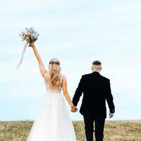 A-line Sexy Lace Bodice Open Back Wedding Dress Bridal Gown Wedding Gown - Thumbnail 3