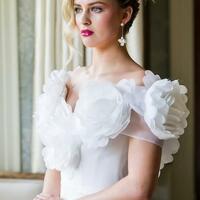  Mermaid Sexy Sexy Handmade Flowers Satin Wedding Dress Bridal Gown Wedding Gown - Thumbnail 2