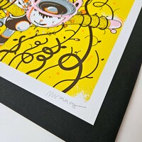 Square ScreenPrint by Parquerama "Classic Electric Angel" - Thumbnail 1