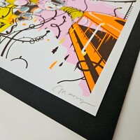 Square SreenPrint by Parquerama "Electric Angel as crazy" - Thumbnail 4