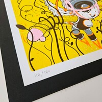 Square ScreenPrint by Parquerama "Classic Electric Angel" - Thumbnail 2