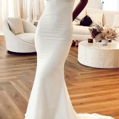 Sexy sheath beach boho wedding dress bridal gown wedding gown