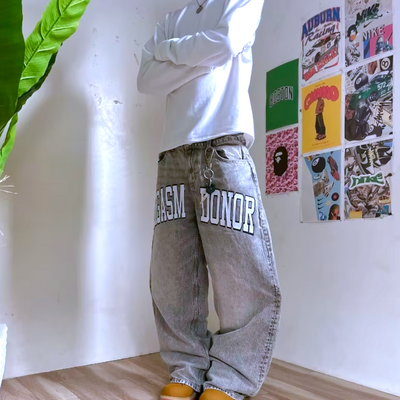 O r g a s m donor wide leg jeans