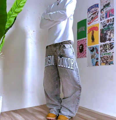 O R G A S M DONOR WIDE LEG JEANS