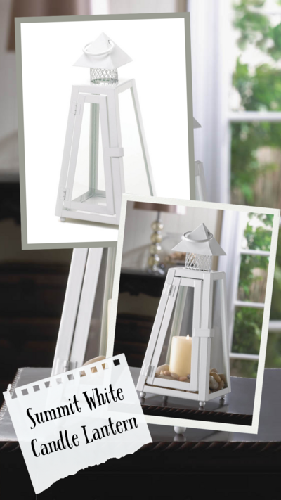 Summit White Candle Lantern