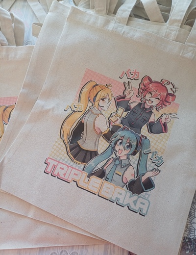 Vocaloid Triple Baka Tote Bag