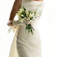 Elegant Sheath Beach Boho Wedding Dress Bridal Gown Wedding Gown - Thumbnail 1