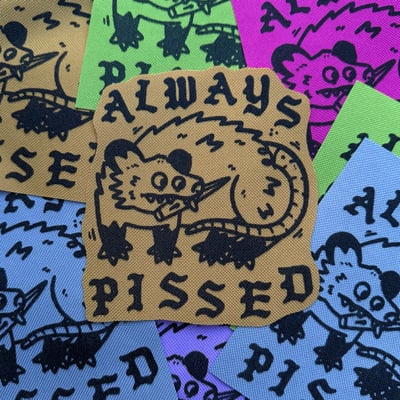 Always pissed canvas patch