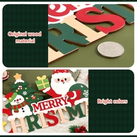 Wooden Christmas Pendant Decoration For Wall Hanging IPS505 - Thumbnail 5