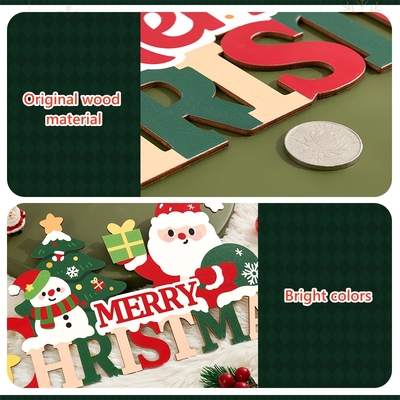 Wooden christmas pendant decoration for wall hanging ips505