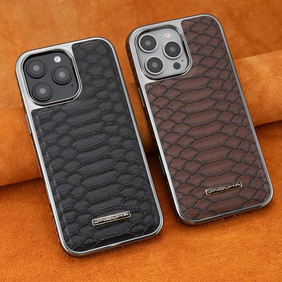 Luxury leather case for iphone 16 15 14 ips708 - Thumbnail 2