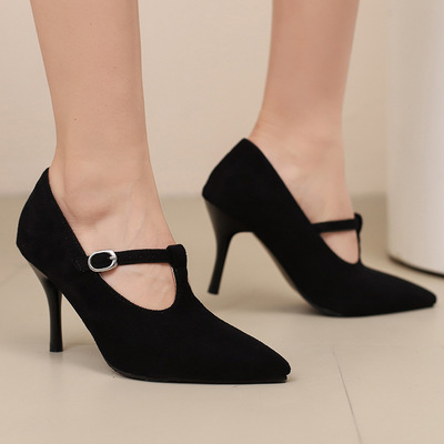 Elegant pointed toe high heels - 3colors
