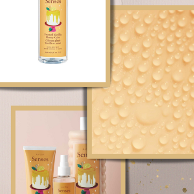 Senses frosted vanilla honey cake hair and body mist - final sale