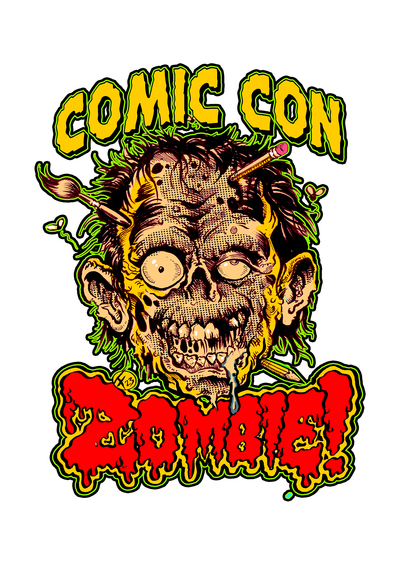 COMIC CON ZOMBIE sticker