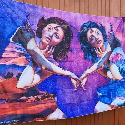 "symbiosis" tapestry - Thumbnail 4