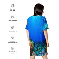 Ocean T-shirt dress - Thumbnail 1