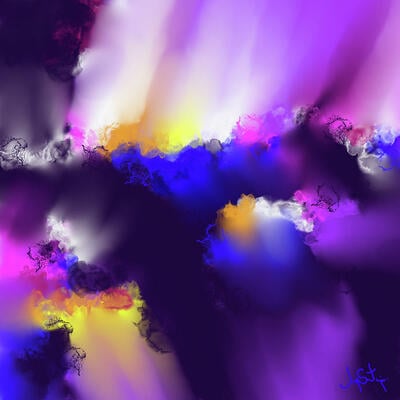 Good vibrations art print - 12" x 12"