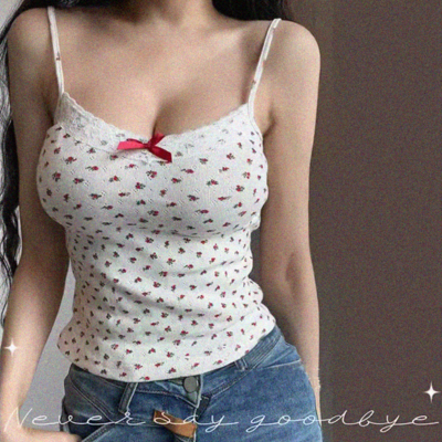 Floral lace suspenders - Thumbnail 3