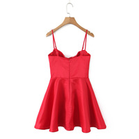 Sexy backless suspender skirt temperament dress - Thumbnail 2