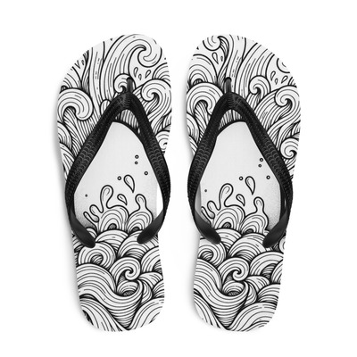 Mr. Egg Frabic Flip-Flops