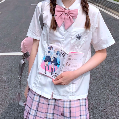 *Free Shipping*ARASHI JK Uniform EMBROIDERY SHIRT