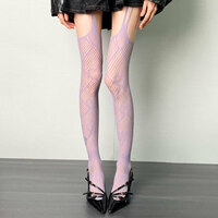 Sexy Floral Hollow Out Tights Stockings With Open Crotch, Perfect For Daily Party Wear - Thumbnail 7