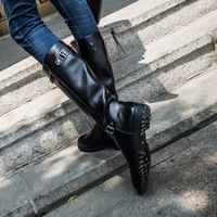 Long boots trendy casual zipper high boots knight boots - Thumbnail 2