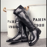 Long boots trendy casual zipper high boots knight boots - Thumbnail 5